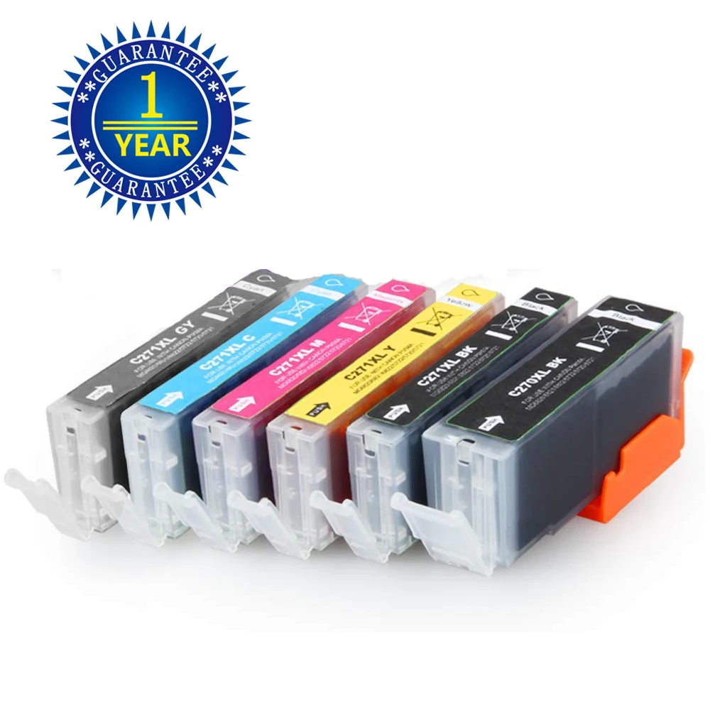 

6PK Новый чернильный картридж для Canon Φ PIXMA MG7720 TS8020 TS9020