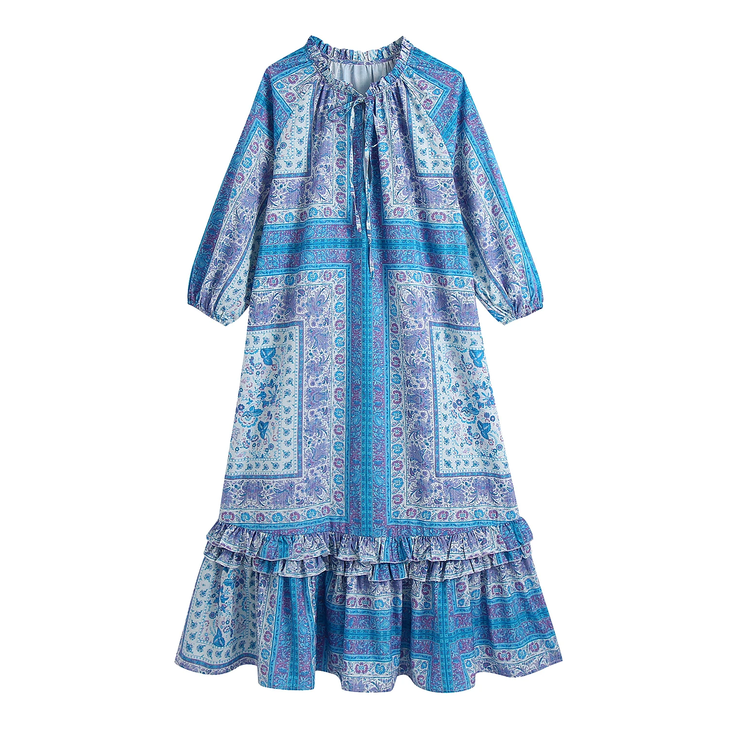 

Новинка 2021, юбка с круглым вырезом, кружевом и кисточками, B1735