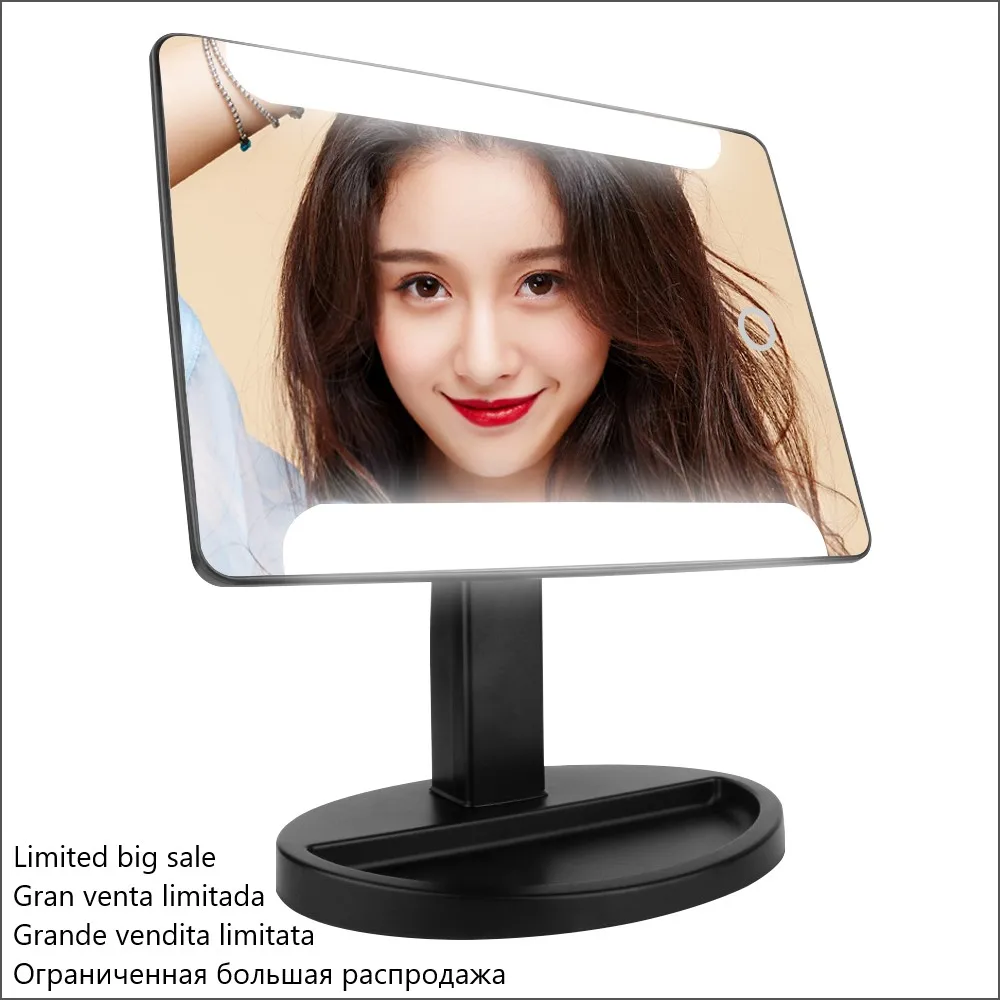 Светодиодный зеркальный макияж зеркало с светодиодный светильник косметическое