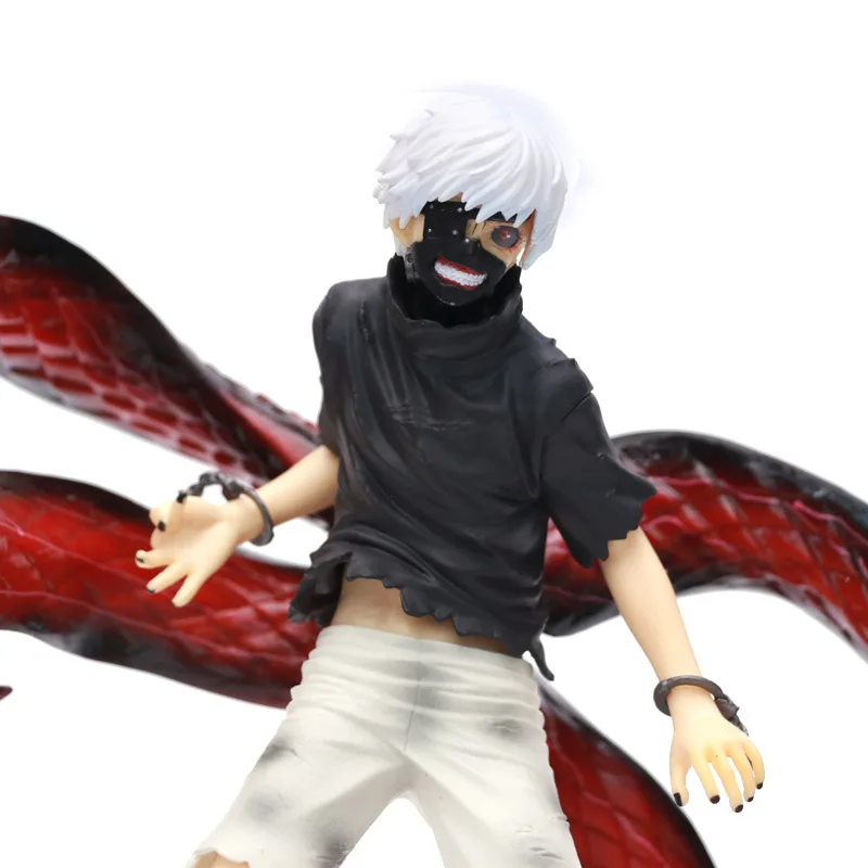 Аниме Токийский Гуль 22 см Kaneki Ken пробужденный вер. ПВХ фигурка Коллекционная