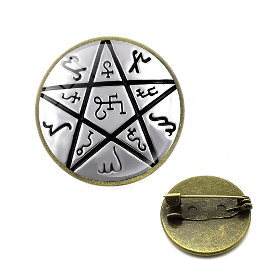 Ouroboros гексагональная змеиная брошь Мистика Магия вечная Алхимия Краули