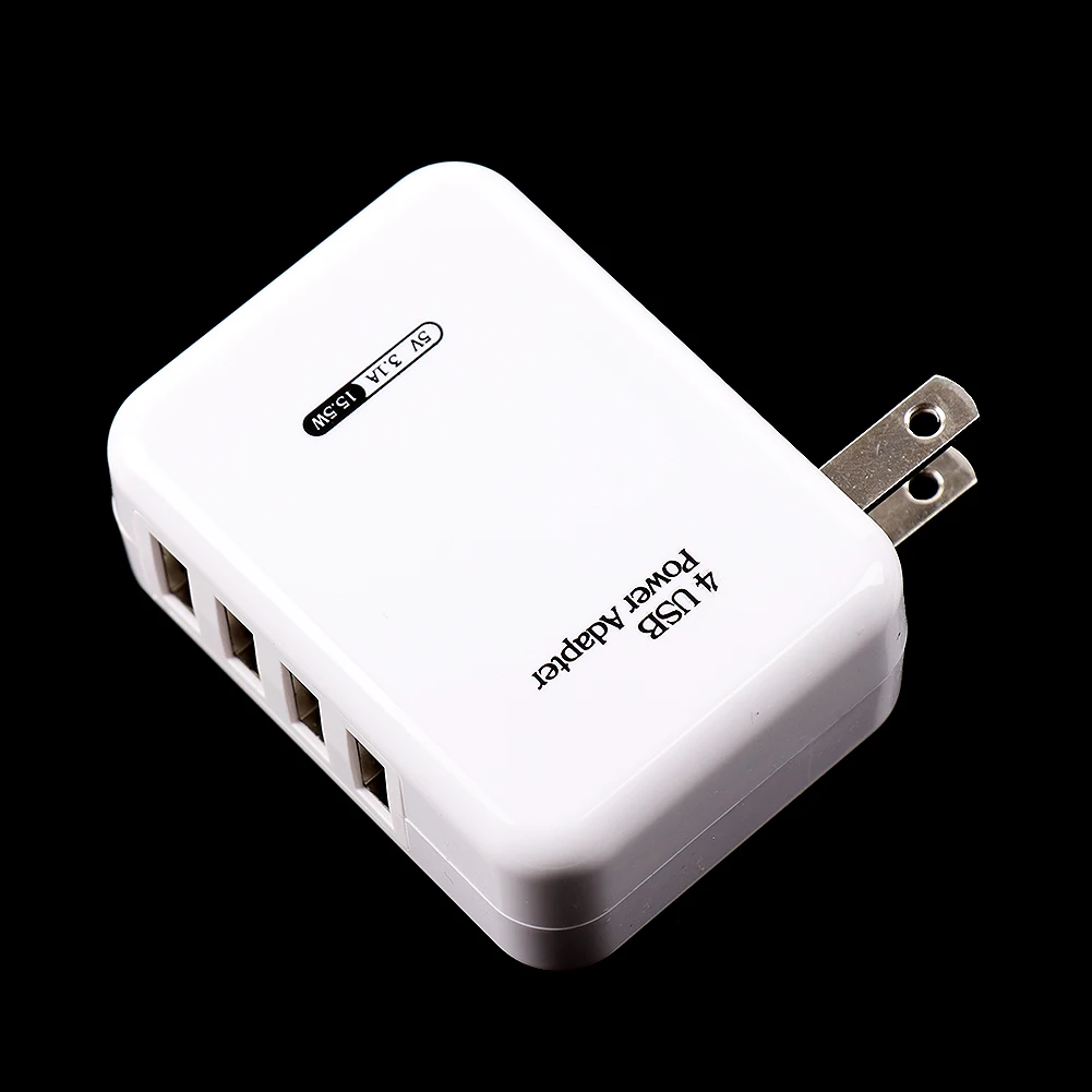 USB умное зарядное устройство 4 порта штепсельная вилка европейского стандарта