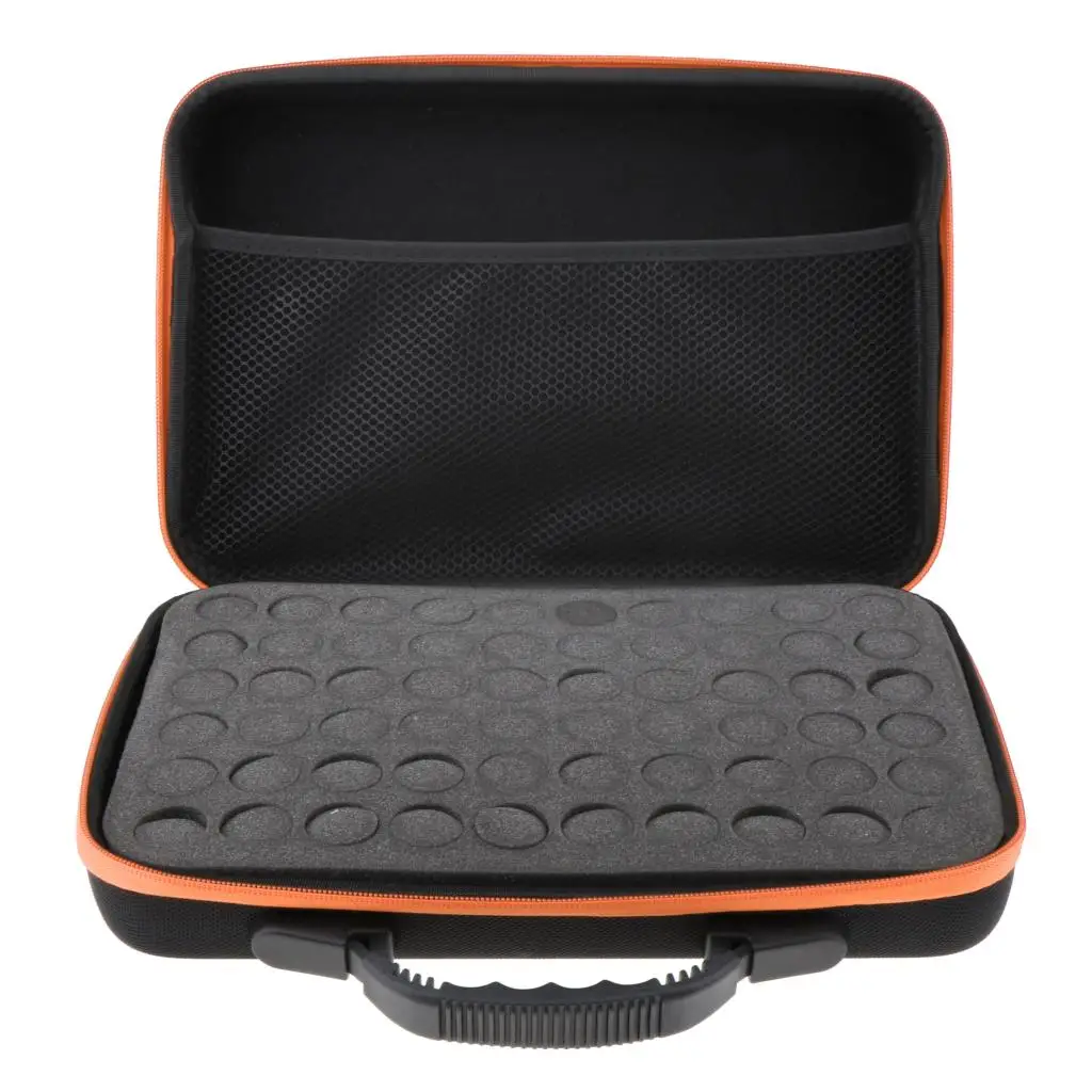 

60 Bottles Essential Oil Carry Case Storage Box Nail Polish Organizer 5ml-15ml