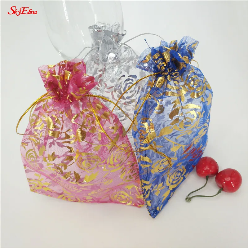 Мешочки из органзы для свадебного декора подарочные мешочки 50 шт. 7x9 9x12 11x16 13x18 15x20