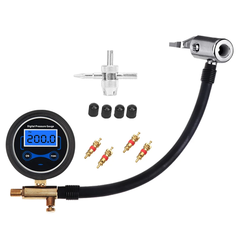 Цифровой манометр для шин измеритель давления в шинах с ЖК дисплеем диапазон