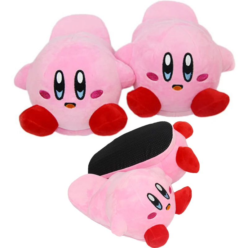 Милые плюшевые тапочки из мультфильма Kawaii на осень и зиму Аниме игры вокруг Kirby