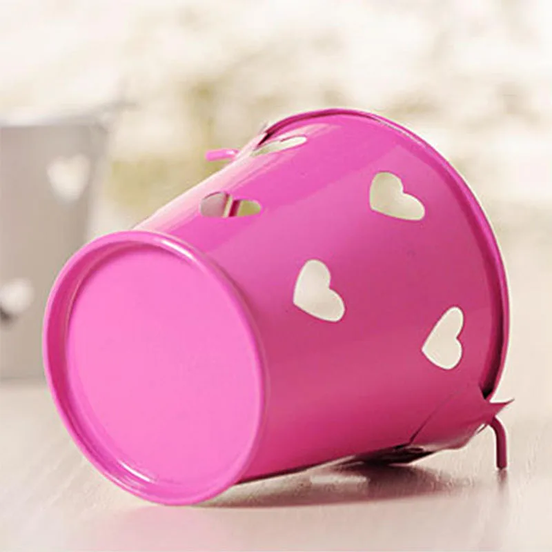 Свадебная металлическая мини Оловянная Корзина Коробка для конфет горшки паила