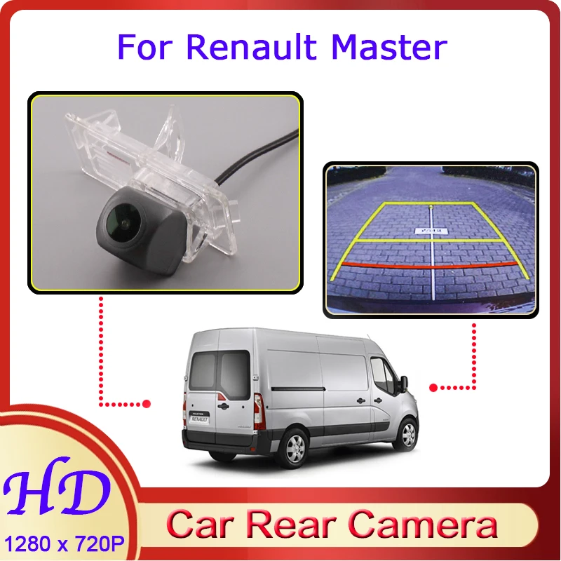 

Автомобильная камера заднего вида «рыбий глаз» для Renault Master 2010 ~ 2015, ночное видение, HD выделенная камера заднего вида для резервного копирова...