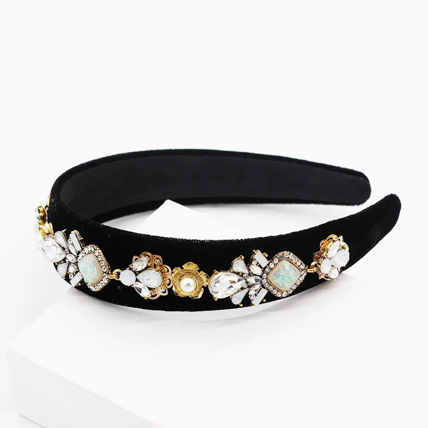 Модные ободок бутик с украшением в виде кристаллов и повязка на голову для женщин