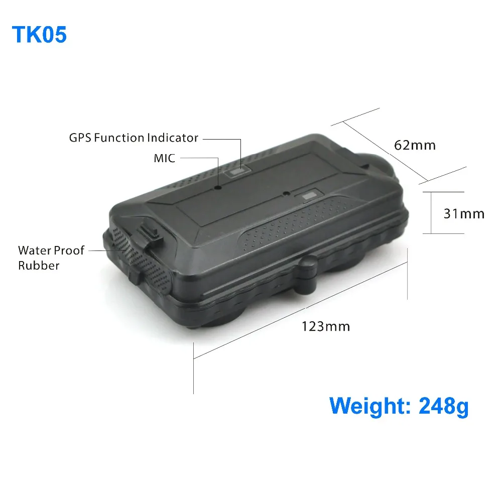 TK05 5000 мАч SOS голосовой монитор GSM GPRS WiFi GPS трекер перезаряжаемый съемный