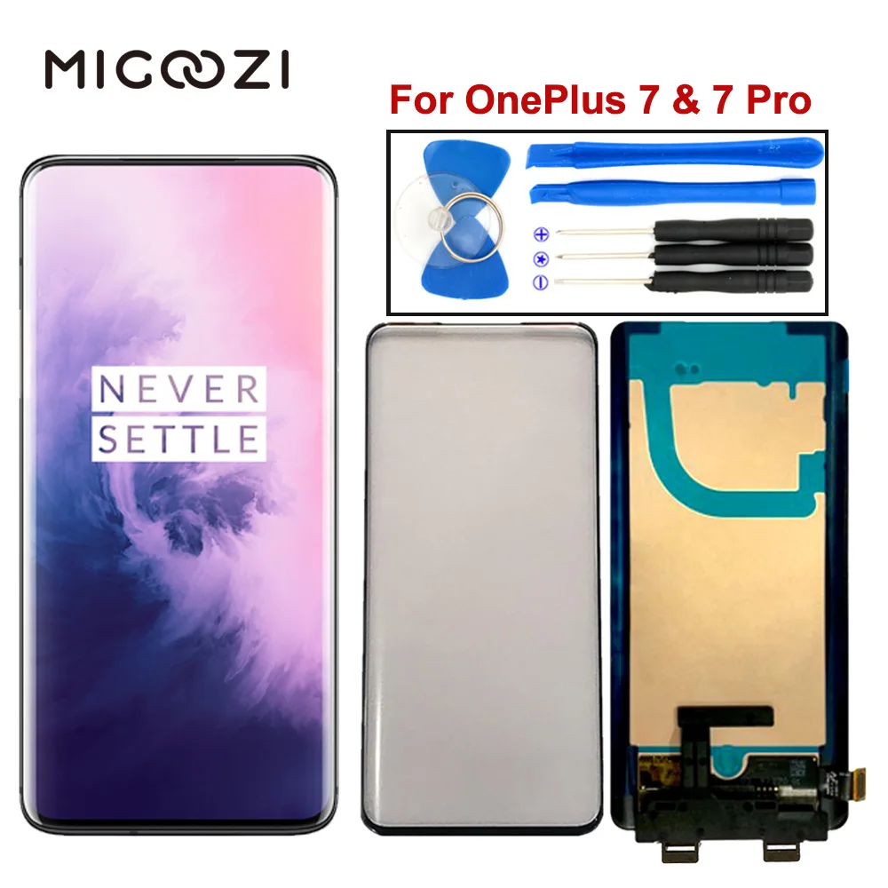 Новый для Oneplus 7 Pro ЖК дисплей с сенсорным экраном дигитайзер в сборе заменой рамы