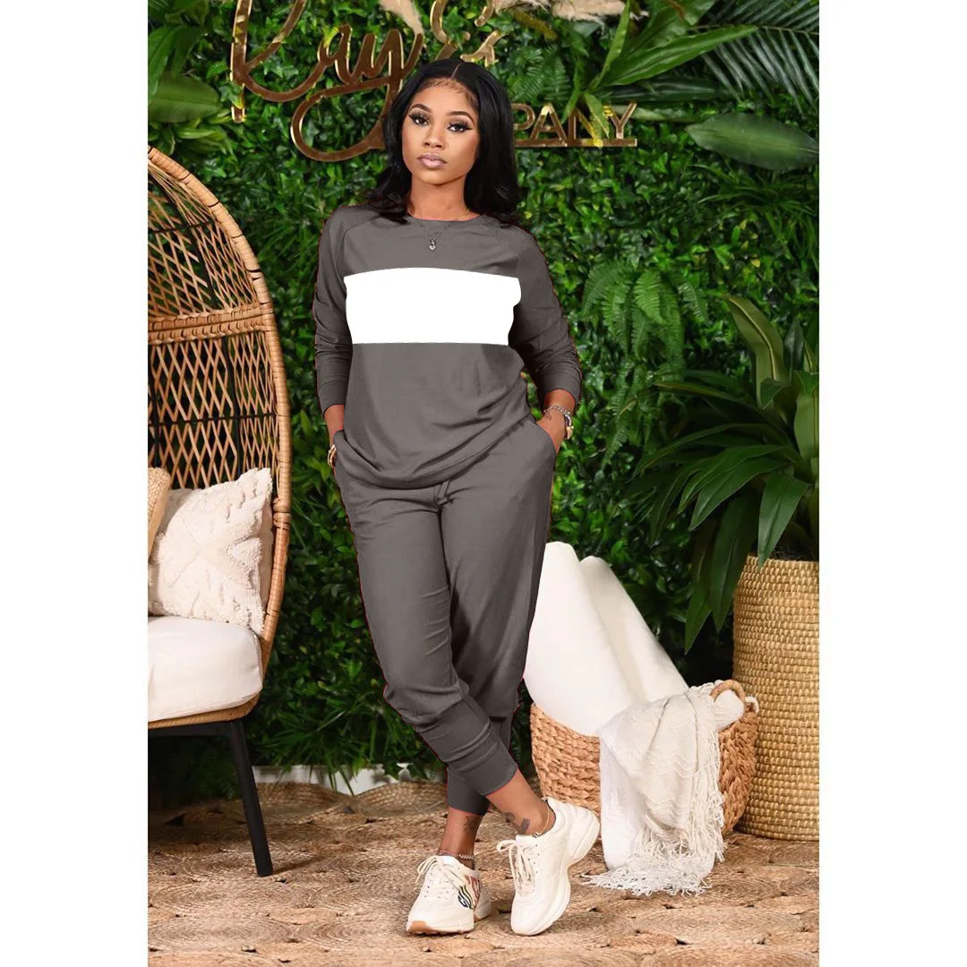 Костюмы для женщин осень комплект из двух предметов Повседневная одежда в стиле