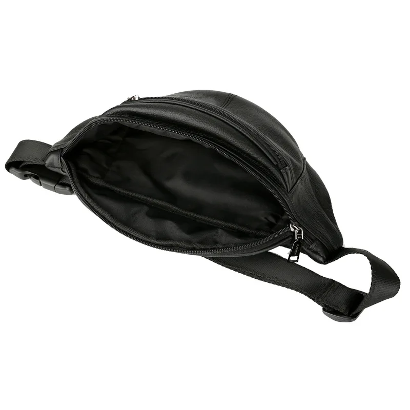 Мужские поясные сумки из натуральной воловьей кожи в стиле ретро забавные