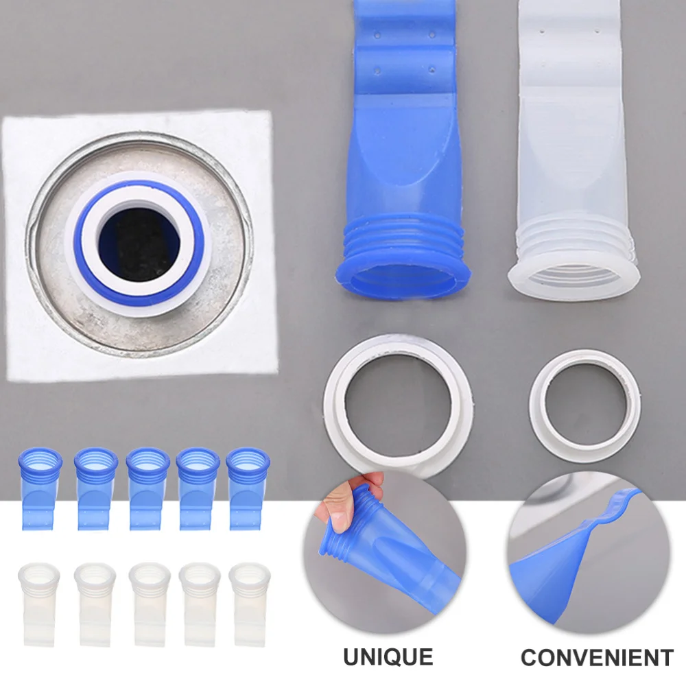 

10pcs Floor Drain Core Down The Water Pipe Sewer Pipe Deodorant Silicone Core