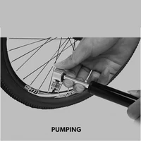 bicycle air pump portable mini bike air inflator aluminum alloy 120psi pressure mtb mountain bike pump pump ultra light