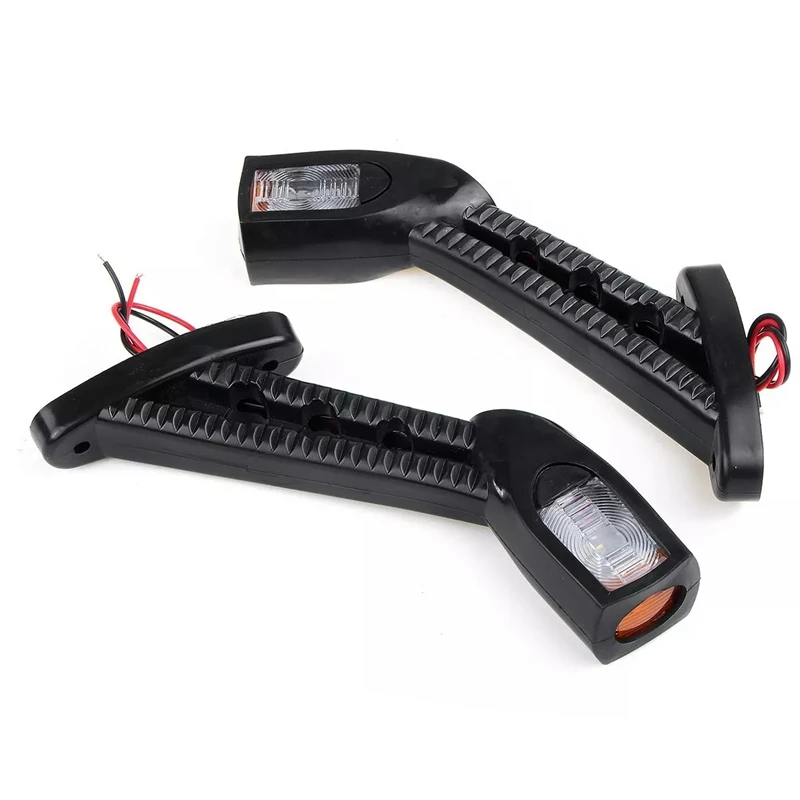 

2X 24V 3 Color LED Car Truck Waterproof Durable Outline Side Marker Light Indicator Turn Light Trailer Truck Accessories