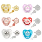 2022 зажимы для соски-пустышки для новорожденных роскошные блестящие силиконовые держатели для соски без бисфенола А детские подарки
