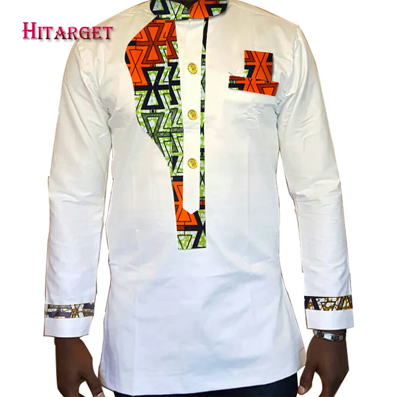 Мужская рубашка 2020 Новая африканская мужская одежда с длинным рукавом Дашики для