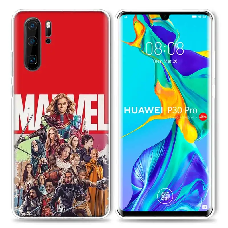 Марвел Капитан чехол для huawei P20 P30 P Smart Z Plus P10 P9 P8 mate 30 10 20 Lite Pro силиконовый чехол для телефона