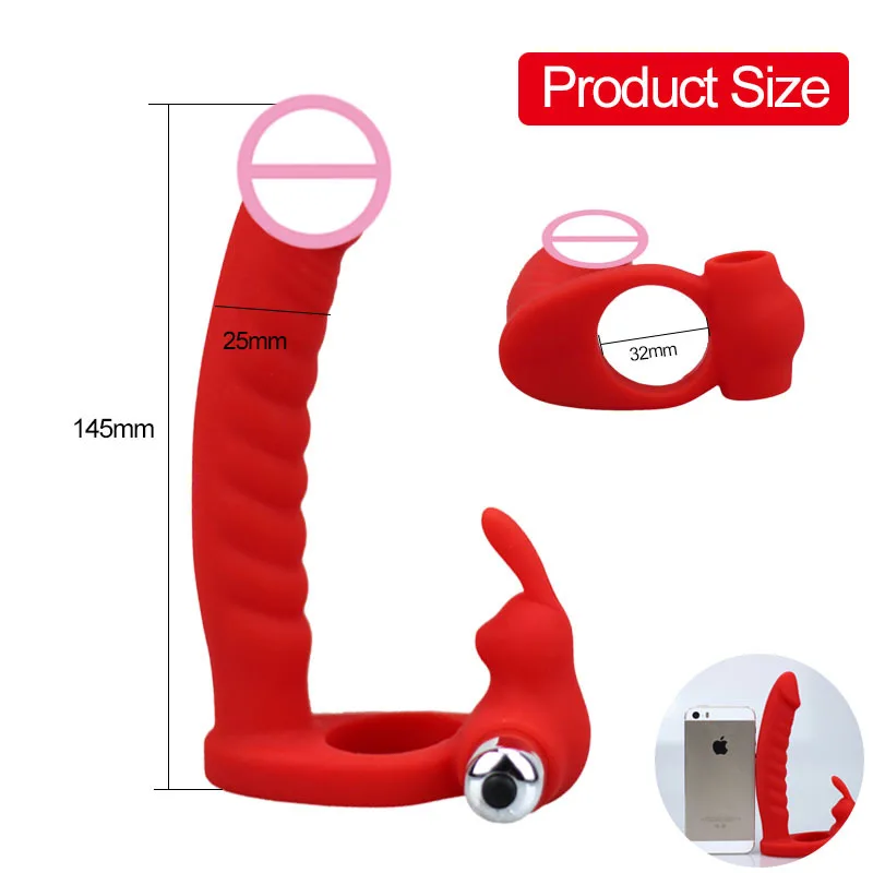 Анальная пробка Man Nuo 10 скоростей длительная задержка с двойным отверстием -