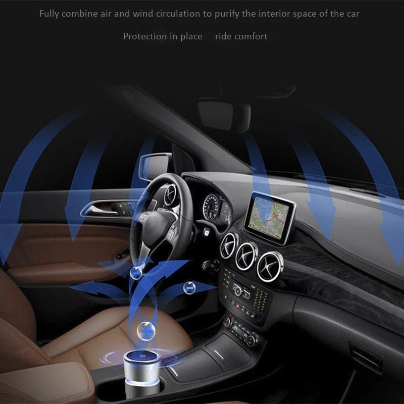 

Air Purifier with HEPA Filter Fresh Air Car Air Purifier Infrared Sensor Air Cleaner Best for Car Home Office