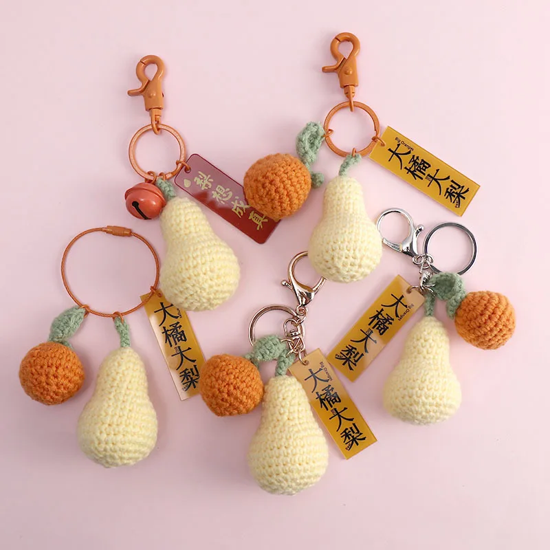 

Daxia Fruit Key Food Keychain Fresh Fruit Keychain Plush Toy Couple Jewelry