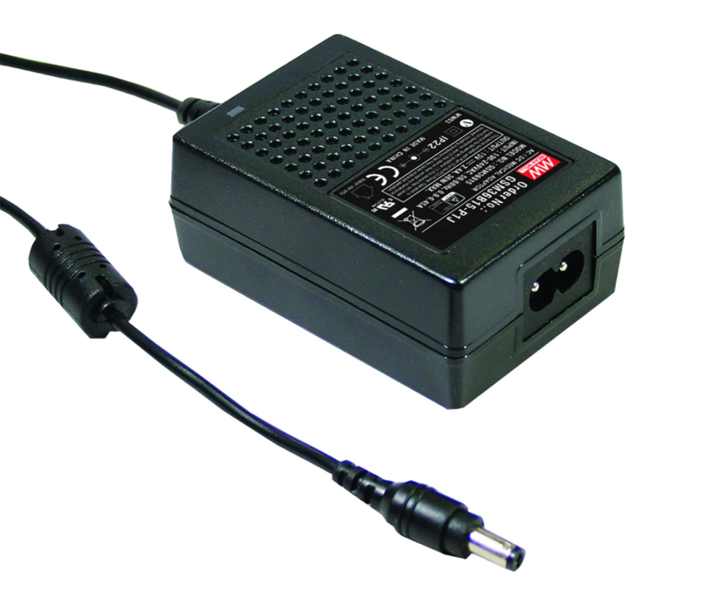 

transmit MEAN WELL GSM120A12/A20/A24/A48-R7B 120W medical power adapter