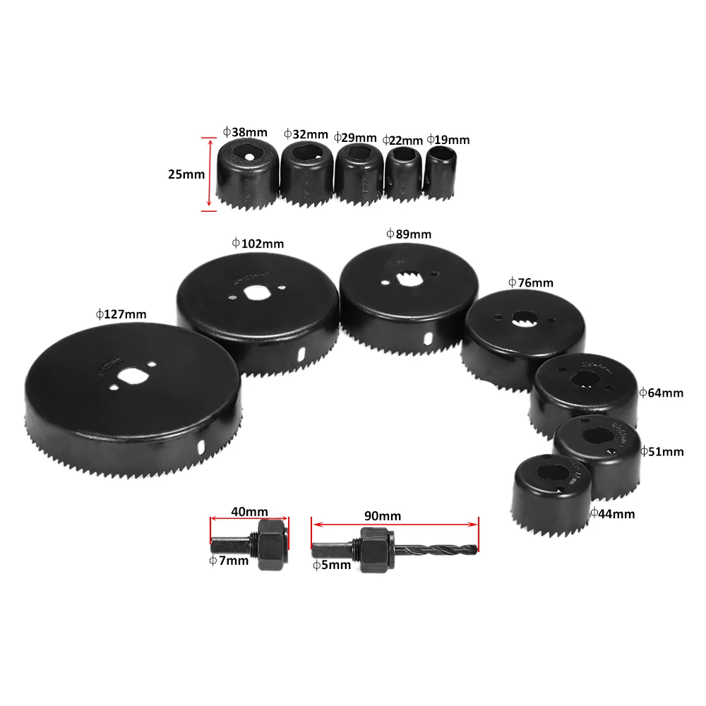 Набор пил для отверстий 16 шт. режущий инструмент сверления набор резцов дерева и