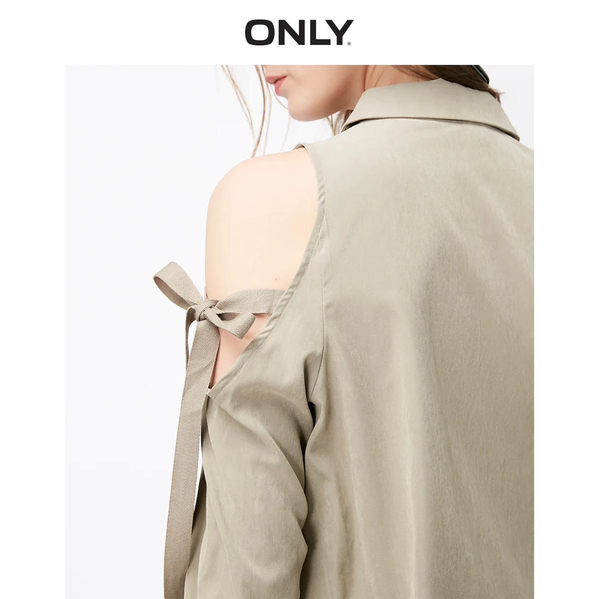 Только в том случае Для женщин Однотонная одежда с открытыми плечами на шнуровке