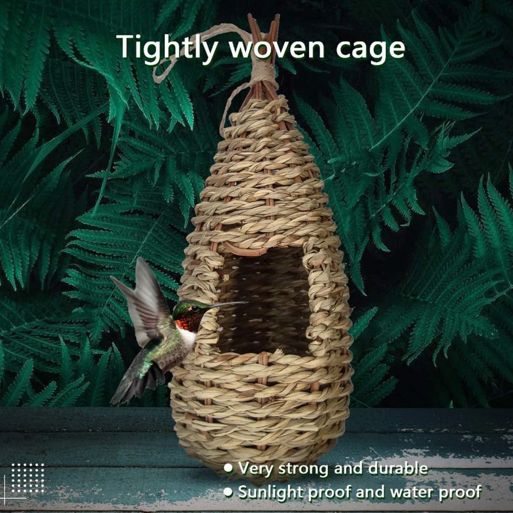 Humming Bird дома для улицы Висячие натуральные травы птицы хижины ручной работы