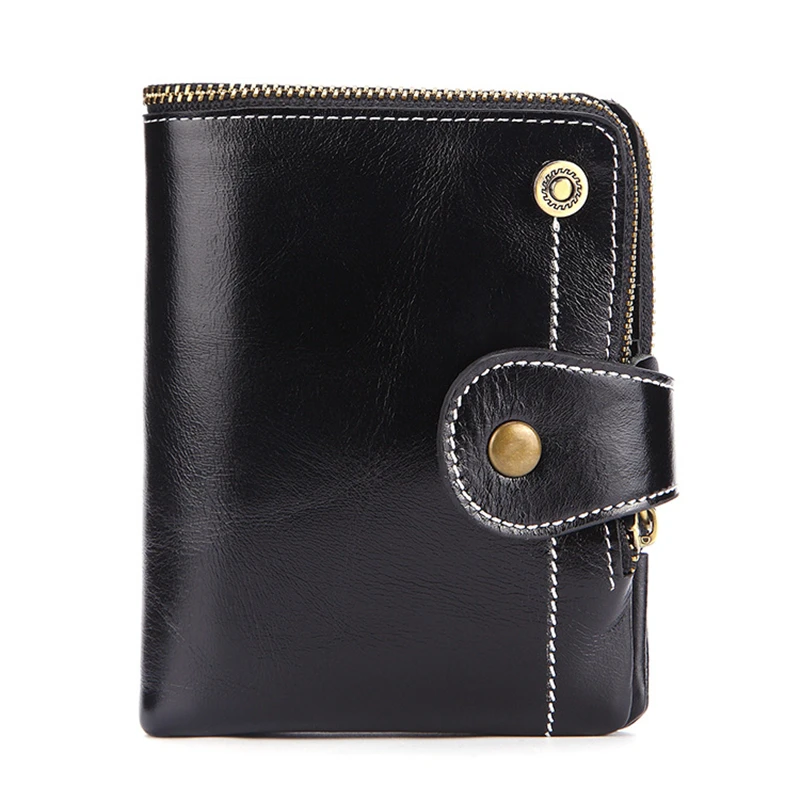 

Женский кошелек из натуральной кожи, кошелек для женщин, маленький дамский кошелек, высококачественный Держатель для визиток, органайзер, ...