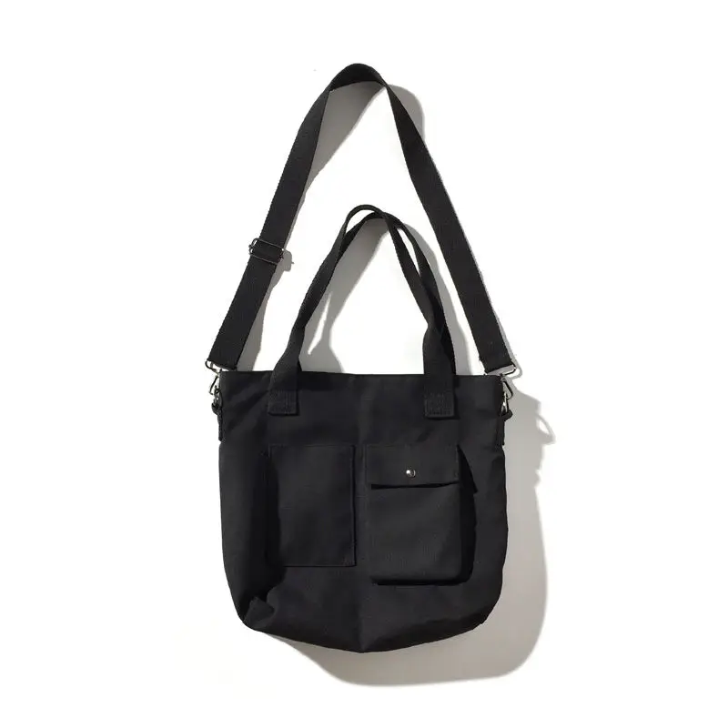 Холщовые сумки через плечо для мужчин модная однотонная сумка на ремне в стиле