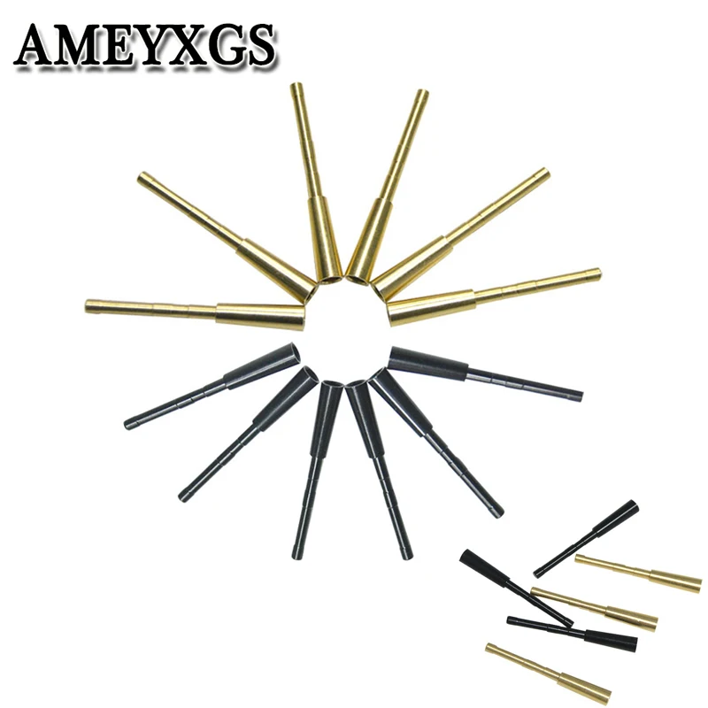 

10 Pcs 2 Colors Fit for ID 4.2mm Arrows Shaft Aluminum/Copper Archery Arrow Insert Connect Seat Hunting Shooting Accessories