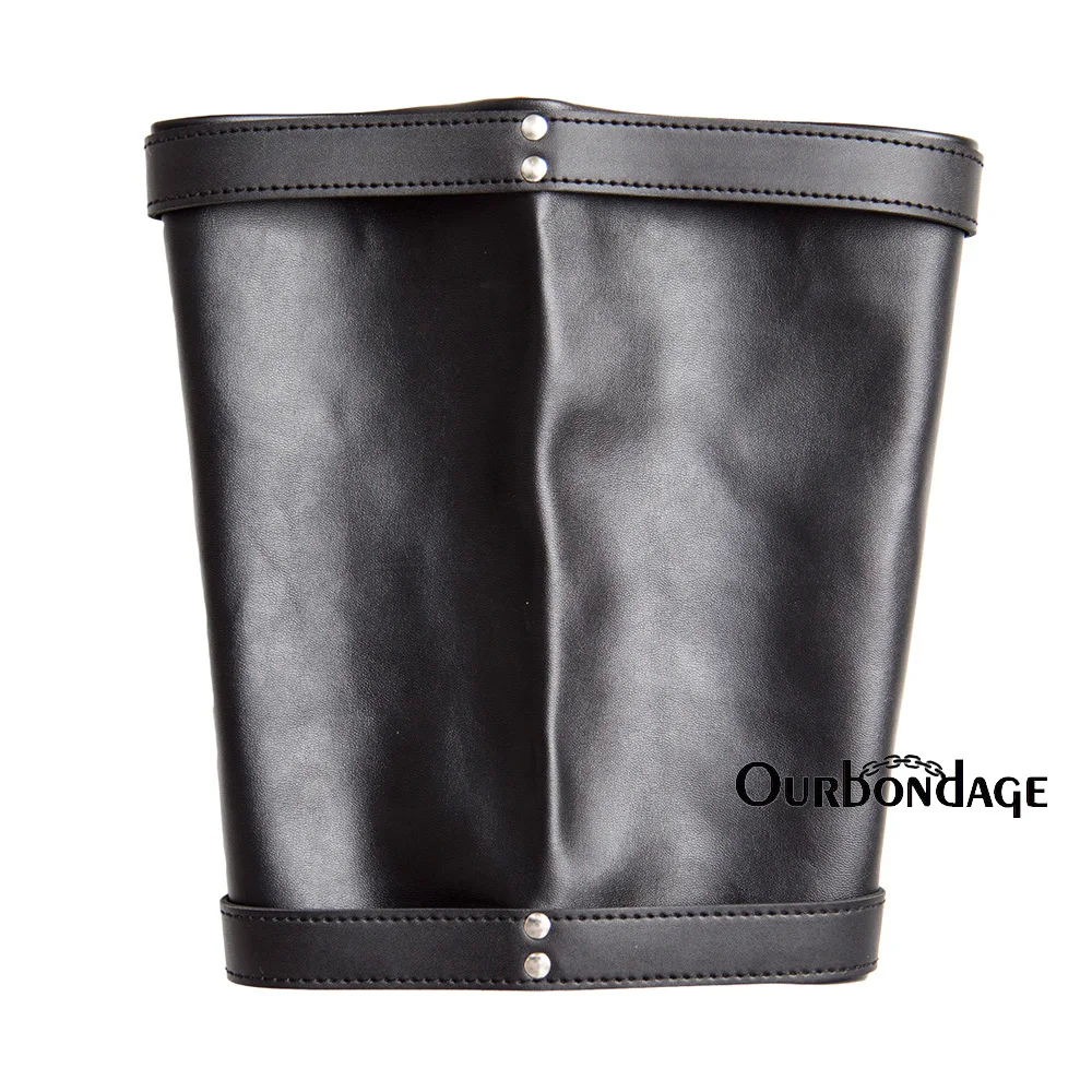 Ourbondage черная матовая искусственная кожа на ногу связующего лодыжки манжеты