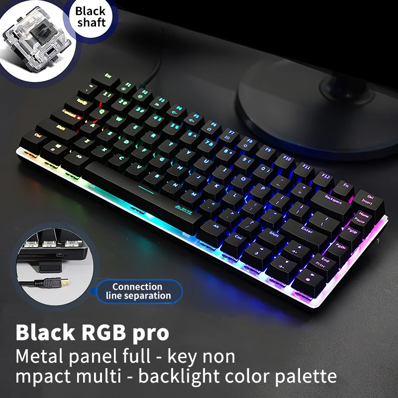 

USB Wired Gaming Keyboard LED Blue Switch Mechanical Gaming Keyboard Light Tablet Laptop Ergonomic Keyboard Nice