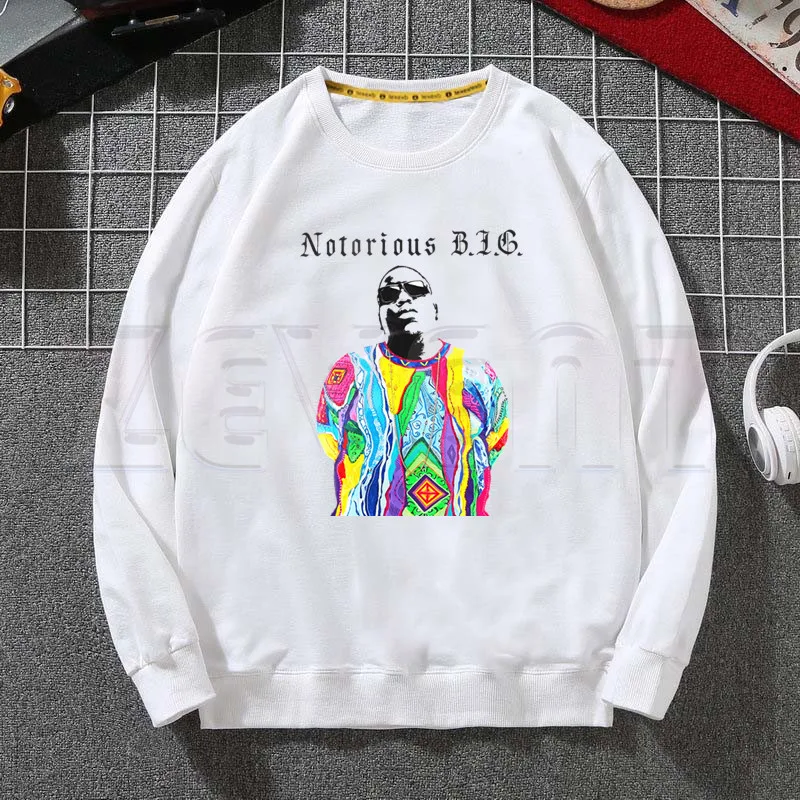 Бигги Смолс известный B.I.G. Мужская Повседневная Толстовка с принтом в стиле