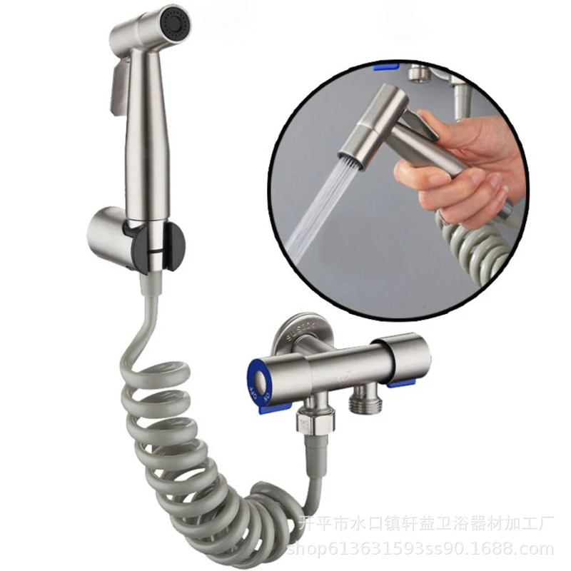 LASO Stainless Toilet bidet sprayer faucet washing Hand Bidet Bathroom hand shower head black self cleaning taps | Обустройство дома