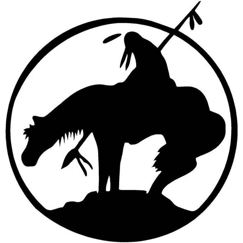 

15cmx14cm Riding a horse Vinyl Car-Sticker Automobiles Motorcycles Window Bumper Laptop Vinyl Decal Decorative Goods