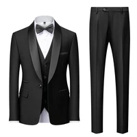 brand men suit 2021 wedding suits for men shawl collar 3 pieces slim fit burgundy suit mens royal blue tuxedo jacket