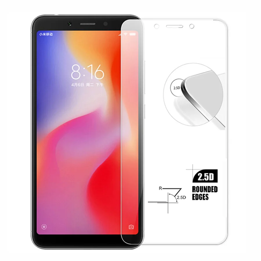 Закаленное стекло для Xiaomi Redmi 2 шт защита экрана Note 5 6 7 8 6A 8A 4X 4A pro cristal защитное