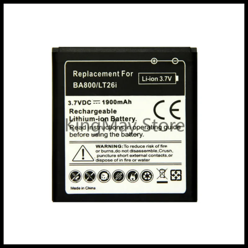 Аккумулятор BA800 для Sony Ericsson Xperia S Arc HD LT26i LT26 V LT25i|battery for sony ericsson|ba800 batterylt25i battery |