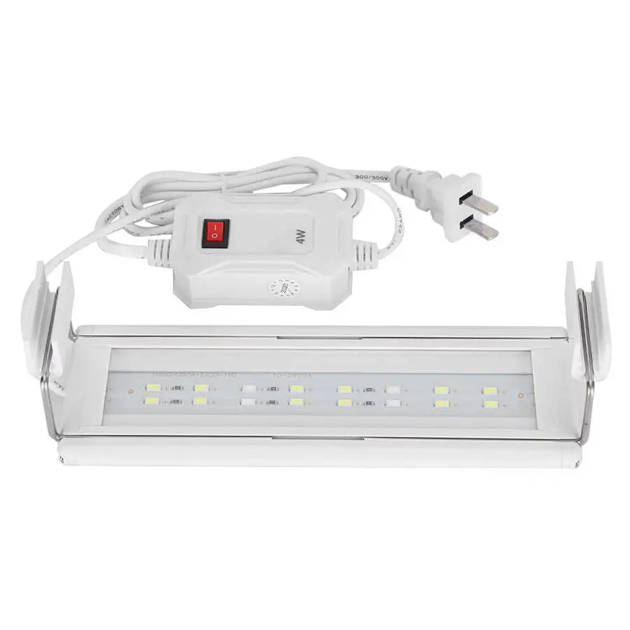 220 В 4 Вт 6 7 CN штекер аквариумный светильник светодиодный регулируемый двухрядный