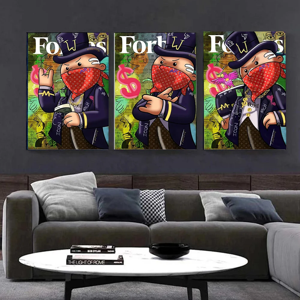 Картина на холсте с изображением уличного граффити художественное искусство