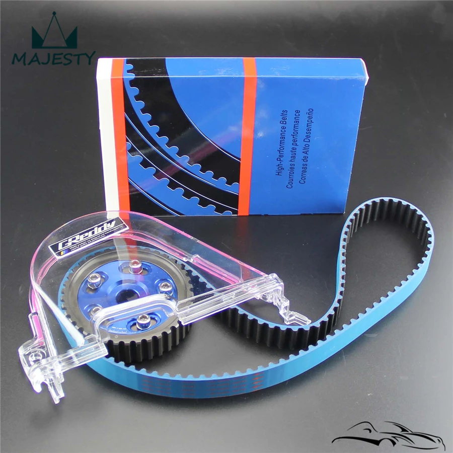 Прозрачная крышка шестерни + ремень ГРМ кулачковый шкив для H * onda C ivic D15 D16C 96 00|pulley