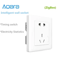 aqara smart wall socketzigbee wifi remotel control wireless switch work for xiaomi smart home kits app