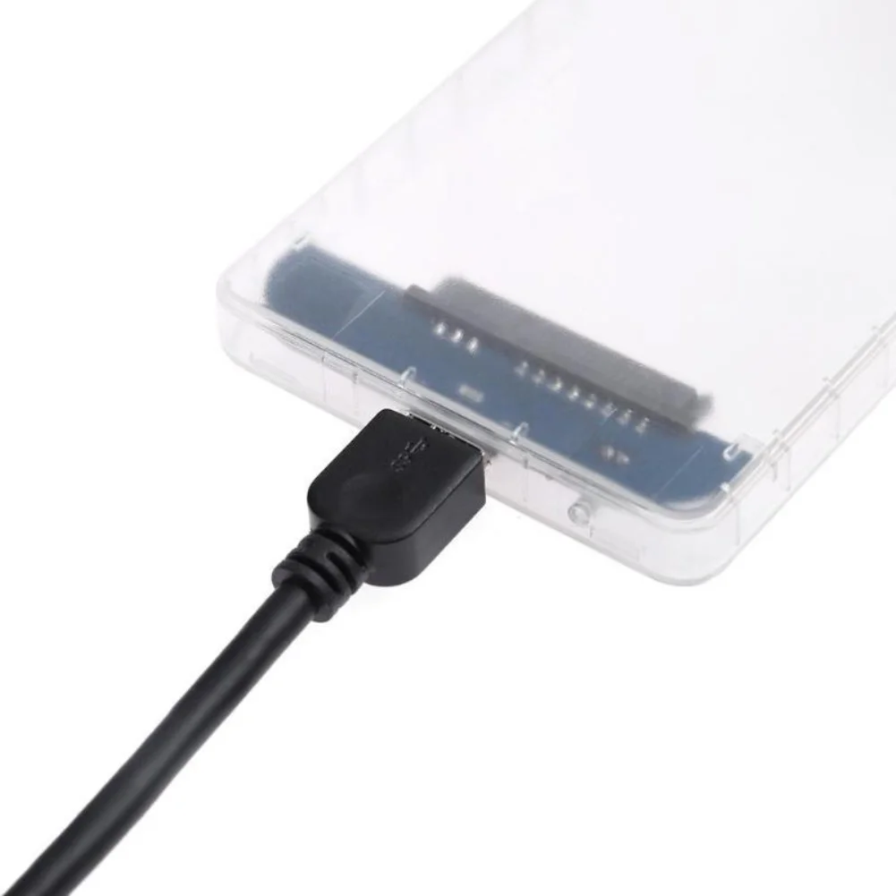 Прозрачный SSD HDD корпус 5 Гбит/с USB 3,0 на SATA 3,0 адаптер Внешний 2,5 дюймов корпус для жесткого диска корпус жесткого диска протокол UASP