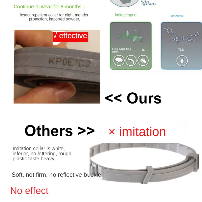 Противоблошиный ошейник для собак домашних животных анти от блох клещей