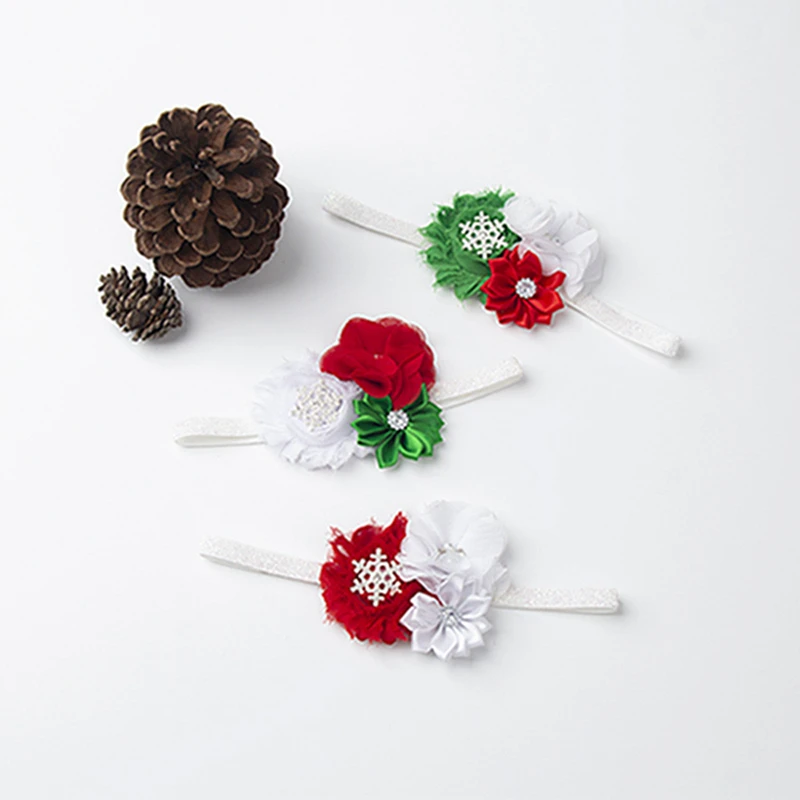 

1 PCS Cute Handmade Polygonal Flowers Infant Hairband Fashion Rhinestone Floral Elastic Headband Baby Headwear Hair Accessories