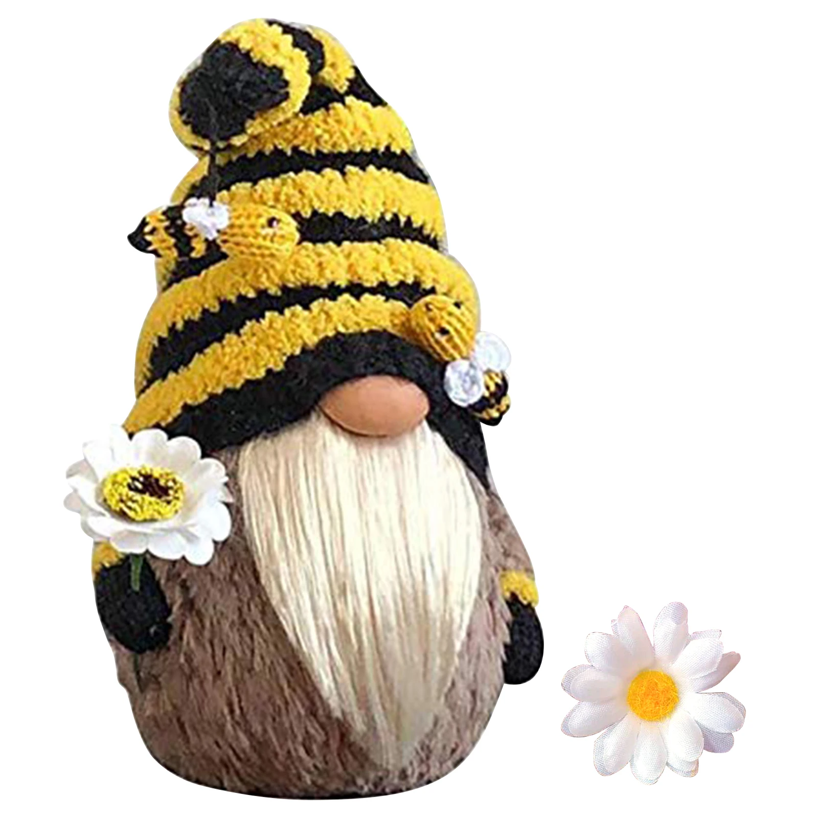 

New Easter Faceless Doll Bumble Bee Striped Gnome Scandinavian Tomte Nisse Swedish Honey Bee Elfs Home Old Man Doll Gifts Toys