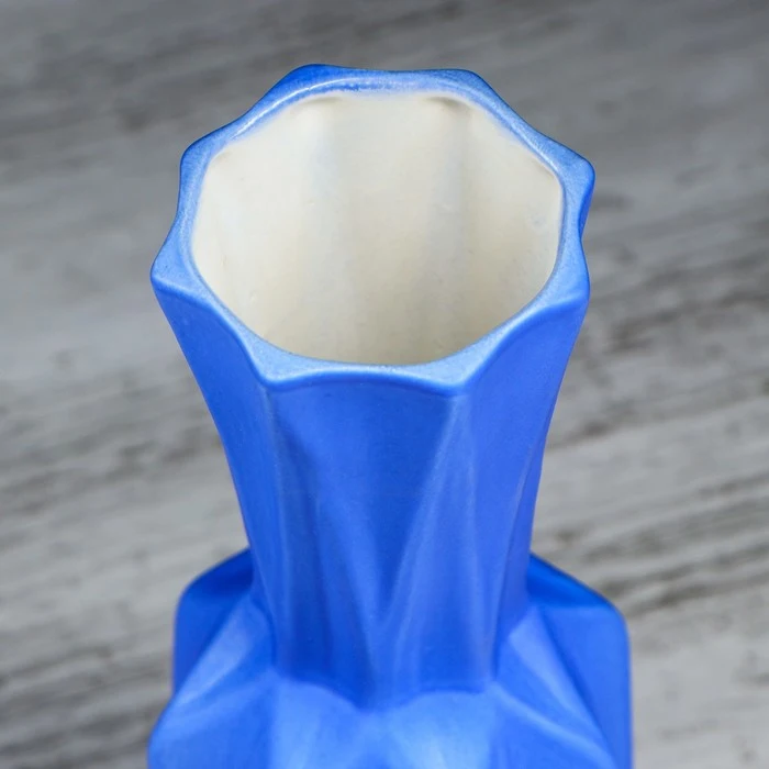 Table vase &quotOrigami" geometry blue 27.5 cm Home decor Decoration Vases Garden | Дом и сад